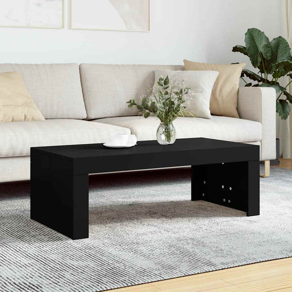 Schwarzer Couchtisch 102x50 cm