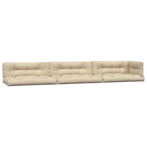 7-teiliges Palettenkissen-Set, Beige