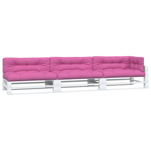Palettenkissen Set 7-teilig Rosa