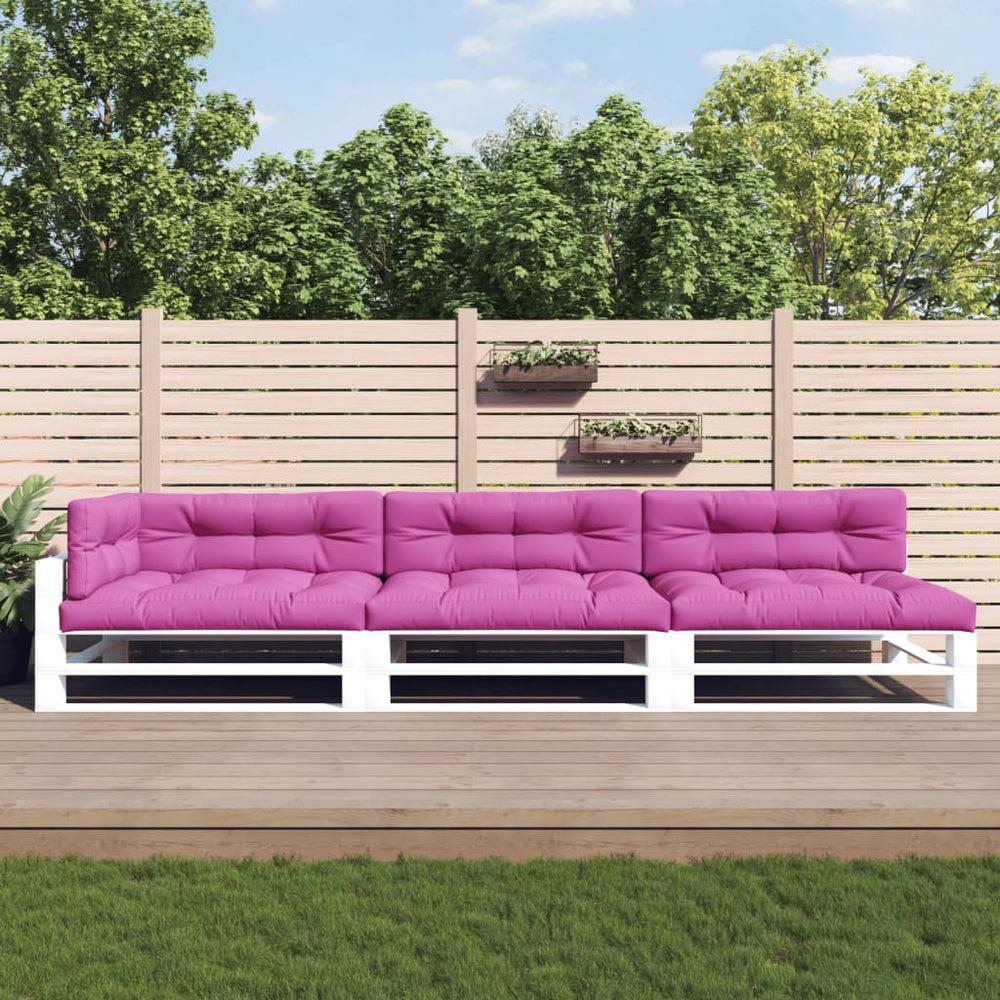 Palettenkissen Set 7-teilig Rosa