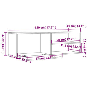 TV-Schrank Räuchereiche 120 cm