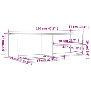 TV-Schrank Grau Sonoma 120 cm