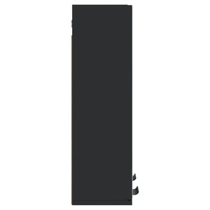 Schwarzer Spiegelschrank 64x20x67 cm