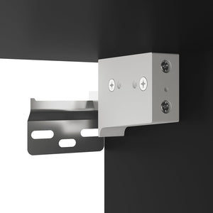 Schwarzer Spiegelschrank 64x20x67 cm