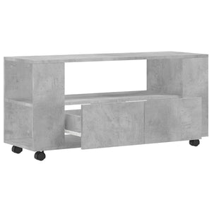 Meuble TV vidaXL gris béton 102x34,5x43 cm bois d'ingénierie