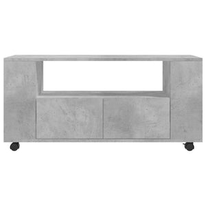 Meuble TV vidaXL gris béton 102x34,5x43 cm bois d'ingénierie