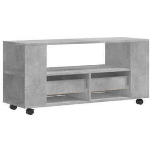 Meuble TV vidaXL gris béton 102x34,5x43 cm bois d'ingénierie