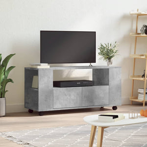 Meuble TV vidaXL gris béton 102x34,5x43 cm bois d'ingénierie