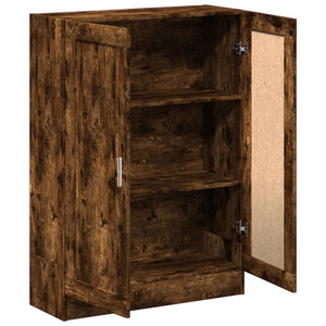 Bücherschrank Räuchereiche, 115 cm hoch