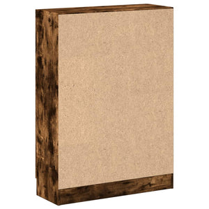 Bücherschrank Räuchereiche, 115 cm hoch