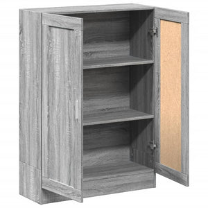Bücherschrank Grau Sonoma 82,5x115 cm