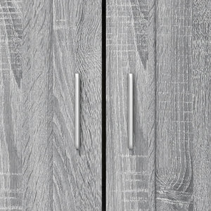 Bücherschrank Grau Sonoma 82,5x115 cm
