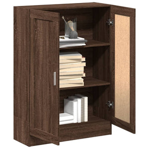 Bücherschrank Braun Eichenoptik, 115 cm hoch