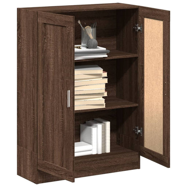 Bücherschrank Braun Eichenoptik, 115 cm hoch