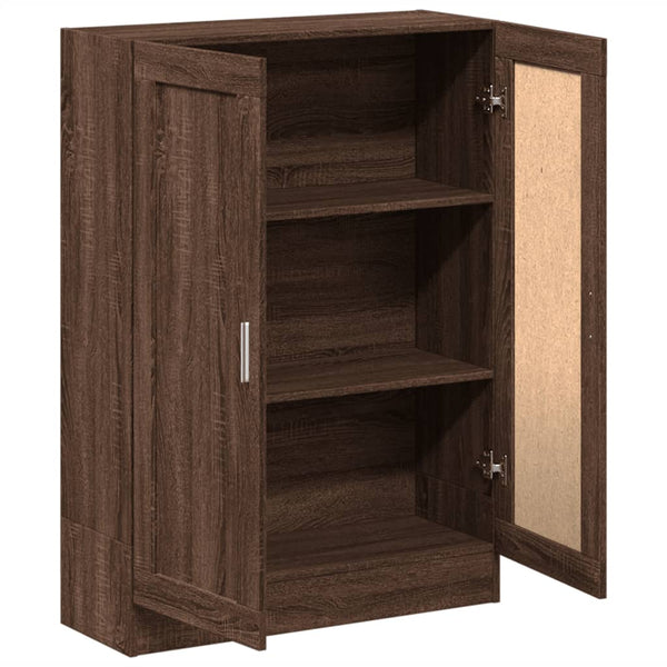 Bücherschrank Braun Eichenoptik, 115 cm hoch