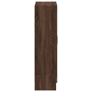 Bücherschrank Braun Eichenoptik, 115 cm hoch
