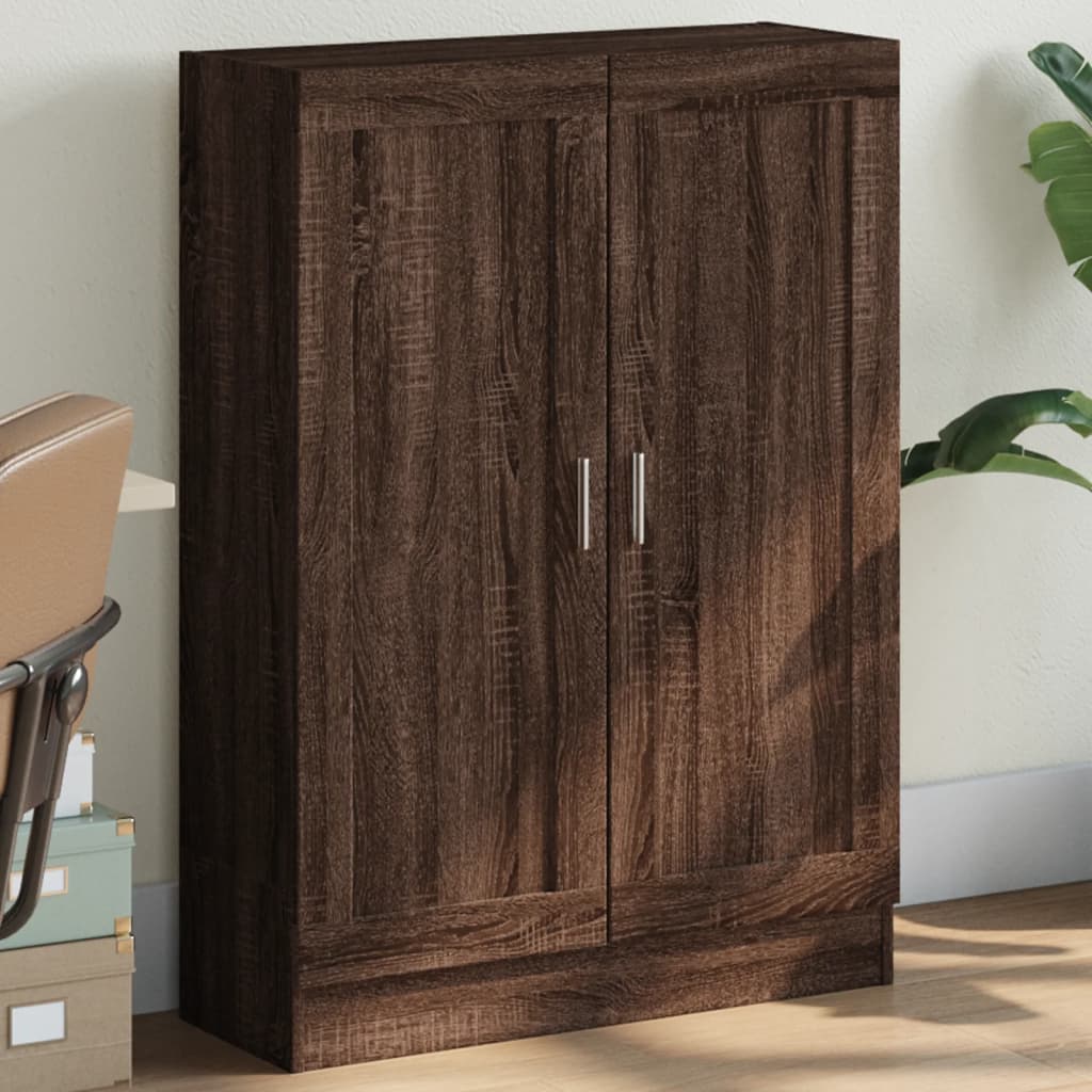 Bücherschrank Braun Eichenoptik, 115 cm hoch