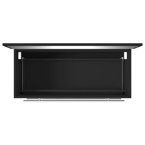 Badschrank mit Spiegel, Schwarz