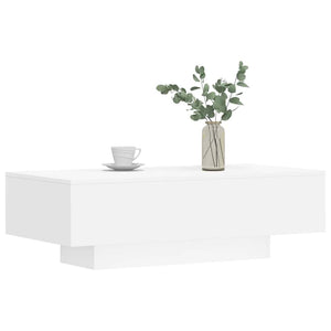 Weißer Couchtisch 100 cm Holzwerkstoff