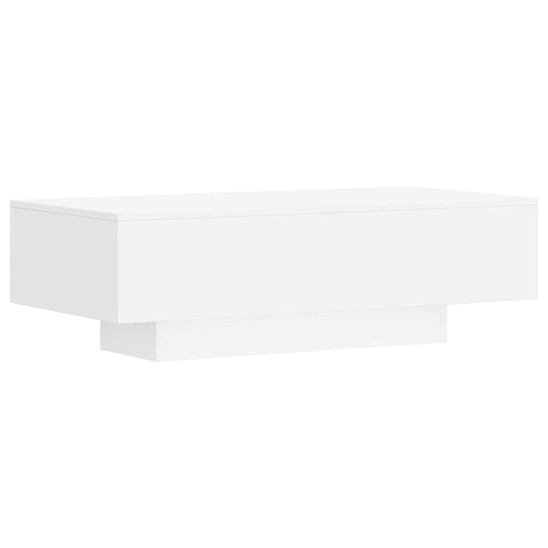 Weißer Couchtisch 100 cm Holzwerkstoff