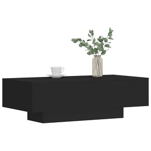 Schwarzer Couchtisch 100x50 cm Holz