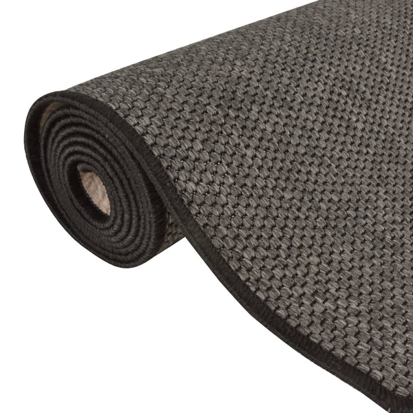 Anthrazit Sisal Teppichläufer 50x250 cm