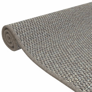Sisal Teppichläufer Silber 50x100 cm
