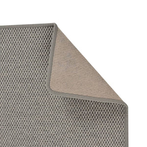 Silberner Teppichläufer Sisal-Optik 80x300 cm