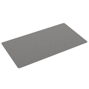 Grauer Teppichläufer 100x180 cm