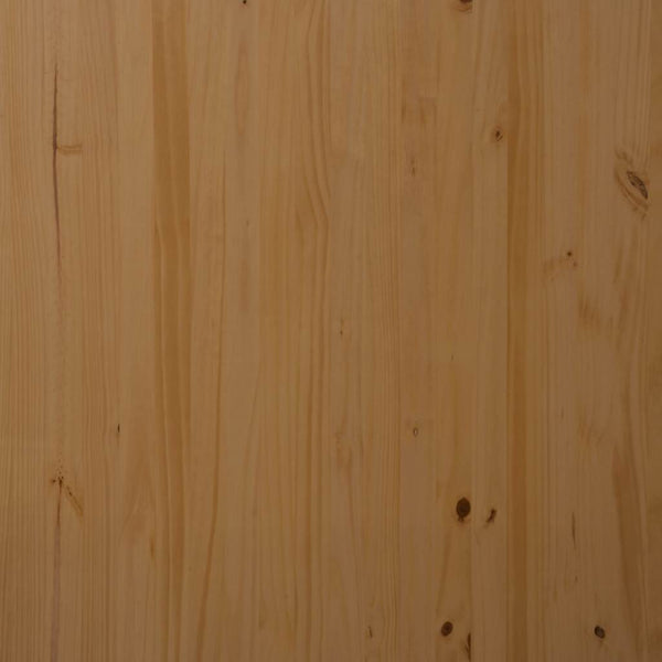 Rollschrank Kiefer Massivholz Honigbraun