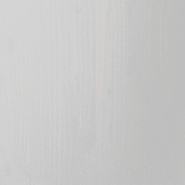 Rollschrank mit Schreibtisch Weiß Kiefer Massivholz