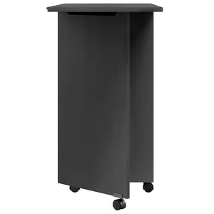 Rollschrank mit Schreibtisch MOSS Grau Kiefer