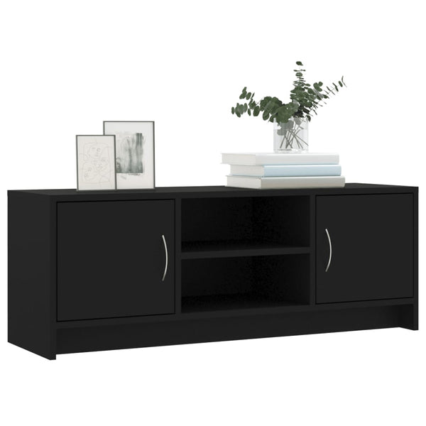 Schwarzer TV-Schrank, 102 cm