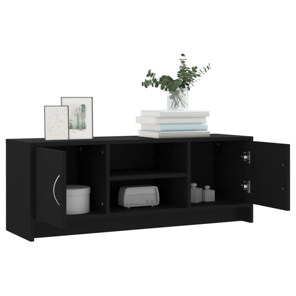 Schwarzer TV-Schrank, 102 cm