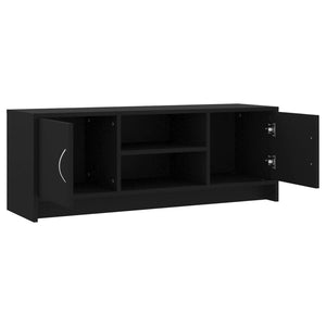 Schwarzer TV-Schrank, 102 cm