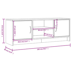 TV-Schrank Sonoma Eiche, 102 cm