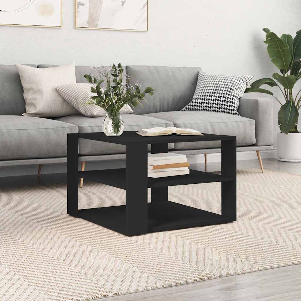 Schwarzer Couchtisch 58x58 cm