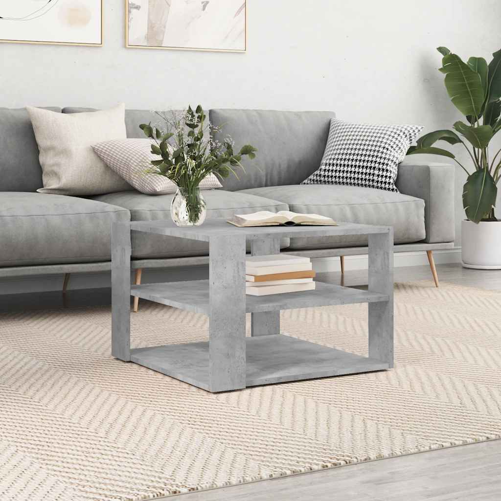 Betongrauer Couchtisch 58x58 cm