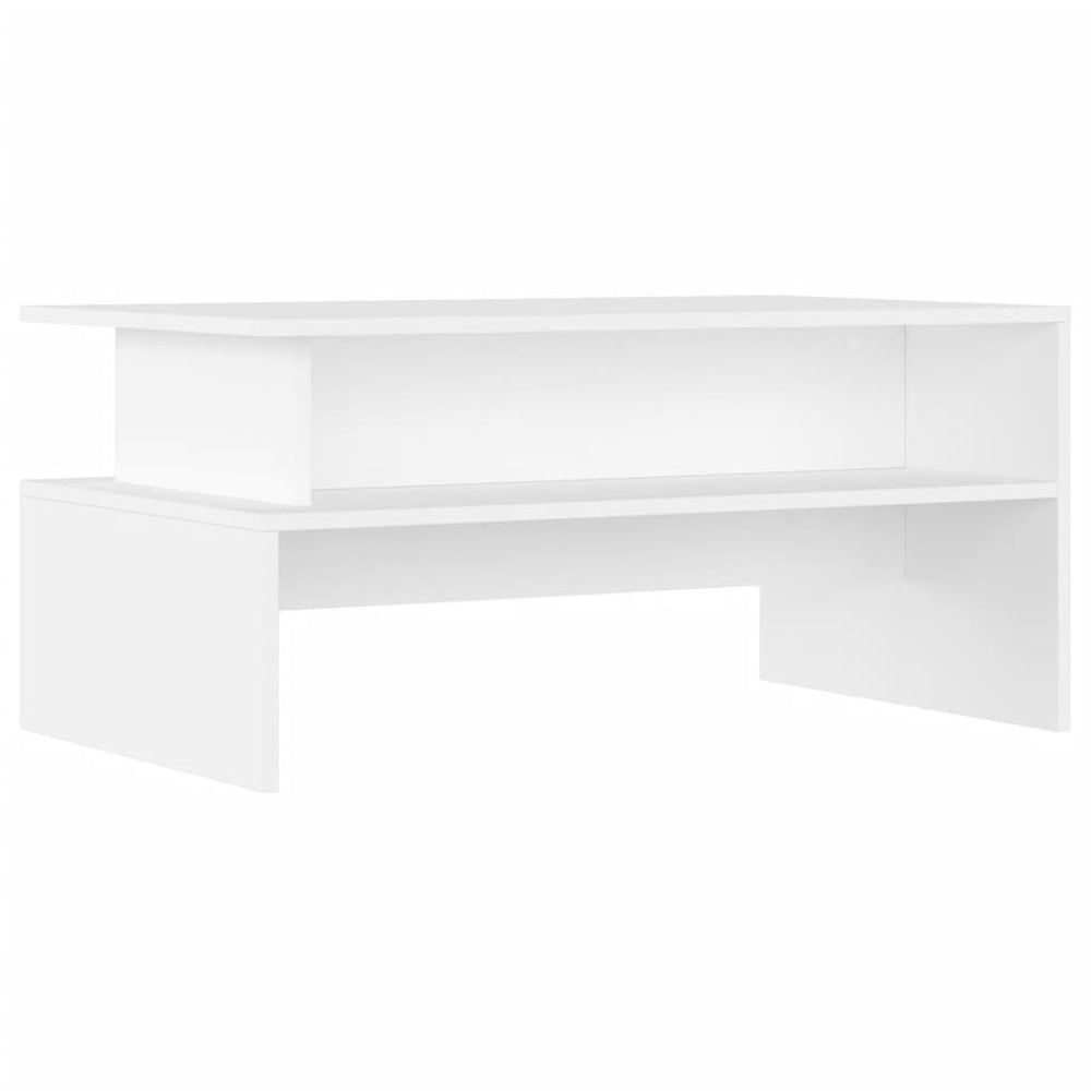 Weißer Couchtisch 90x55 cm