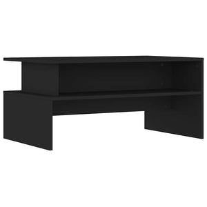 Schwarzer Couchtisch 90x55 cm