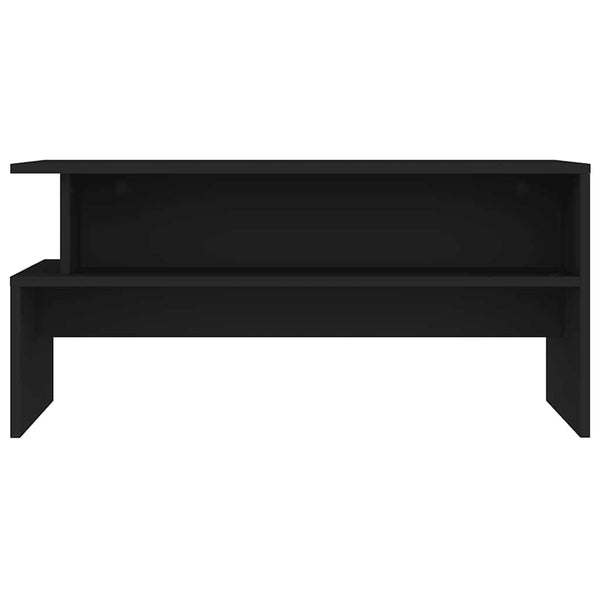 Schwarzer Couchtisch 90x55 cm
