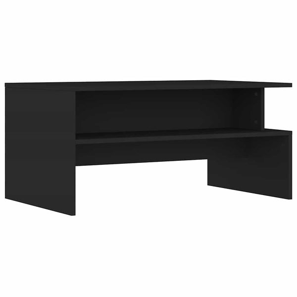 Schwarzer Couchtisch 90x55 cm