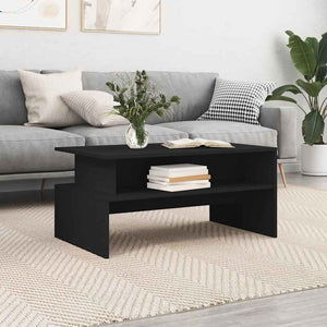 Schwarzer Couchtisch 90x55 cm