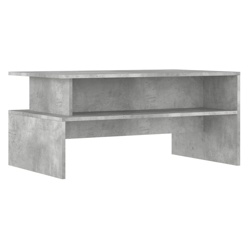 Betongrauer Couchtisch 90x55 cm
