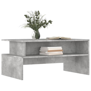 Betongrauer Couchtisch 90x55 cm