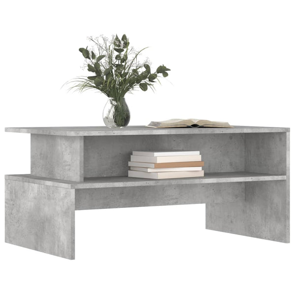 Betongrauer Couchtisch 90x55 cm