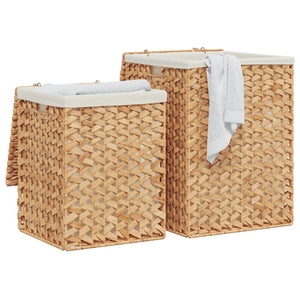 Wäschekörbe aus Wasserhyazinthe, 2er-Set