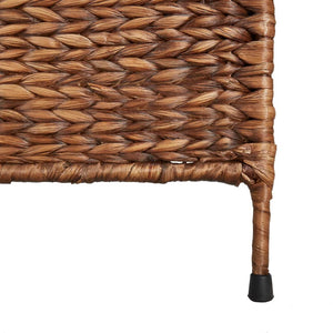 5-teiliger Paravent Braun Wasserhyazinthe 205x180 cm