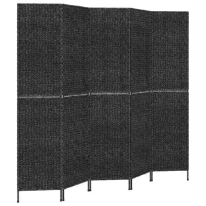 Schwarzer Paravent, 5-teilig, 205x180 cm