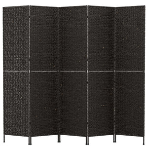 Schwarzer Paravent, 5-teilig, 205x180 cm
